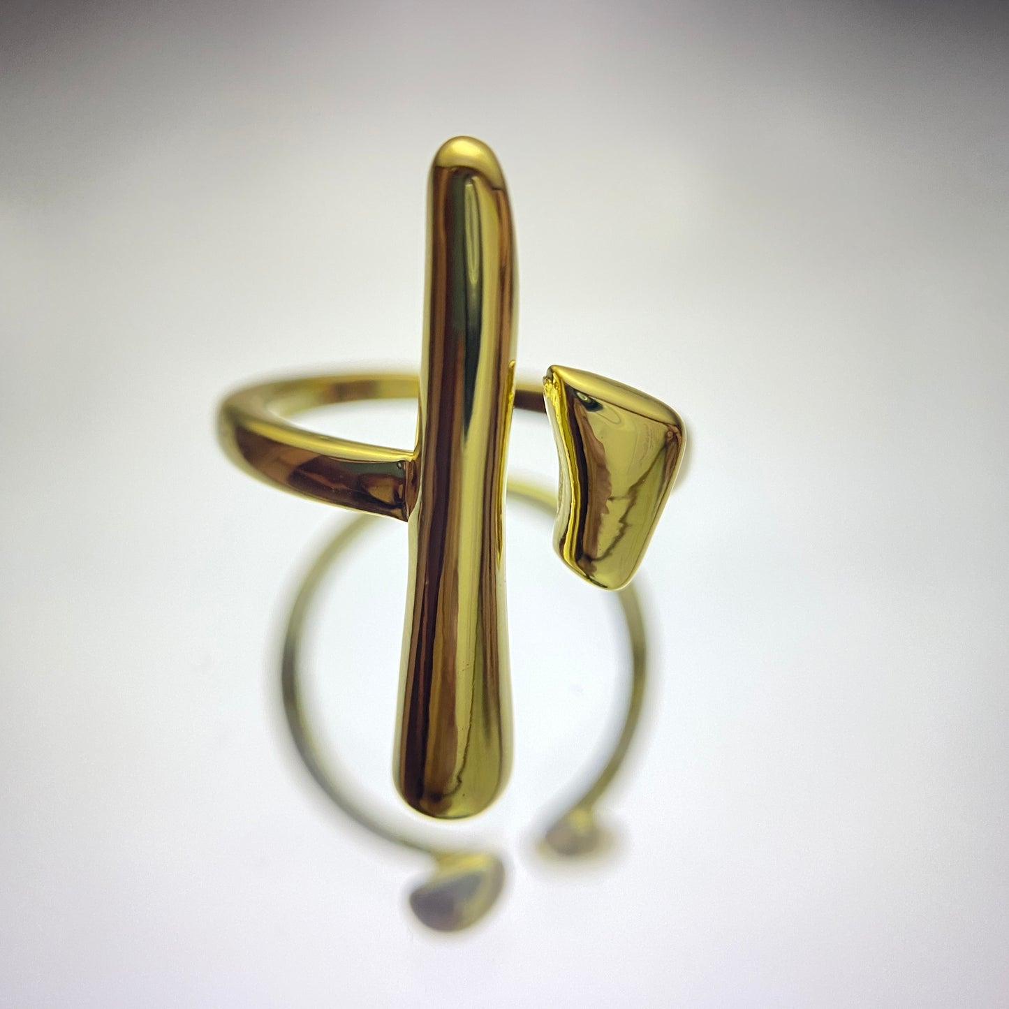 Close up view of Abstract Allure Ring