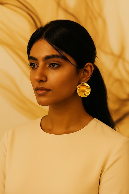 Liquid Disc Earring