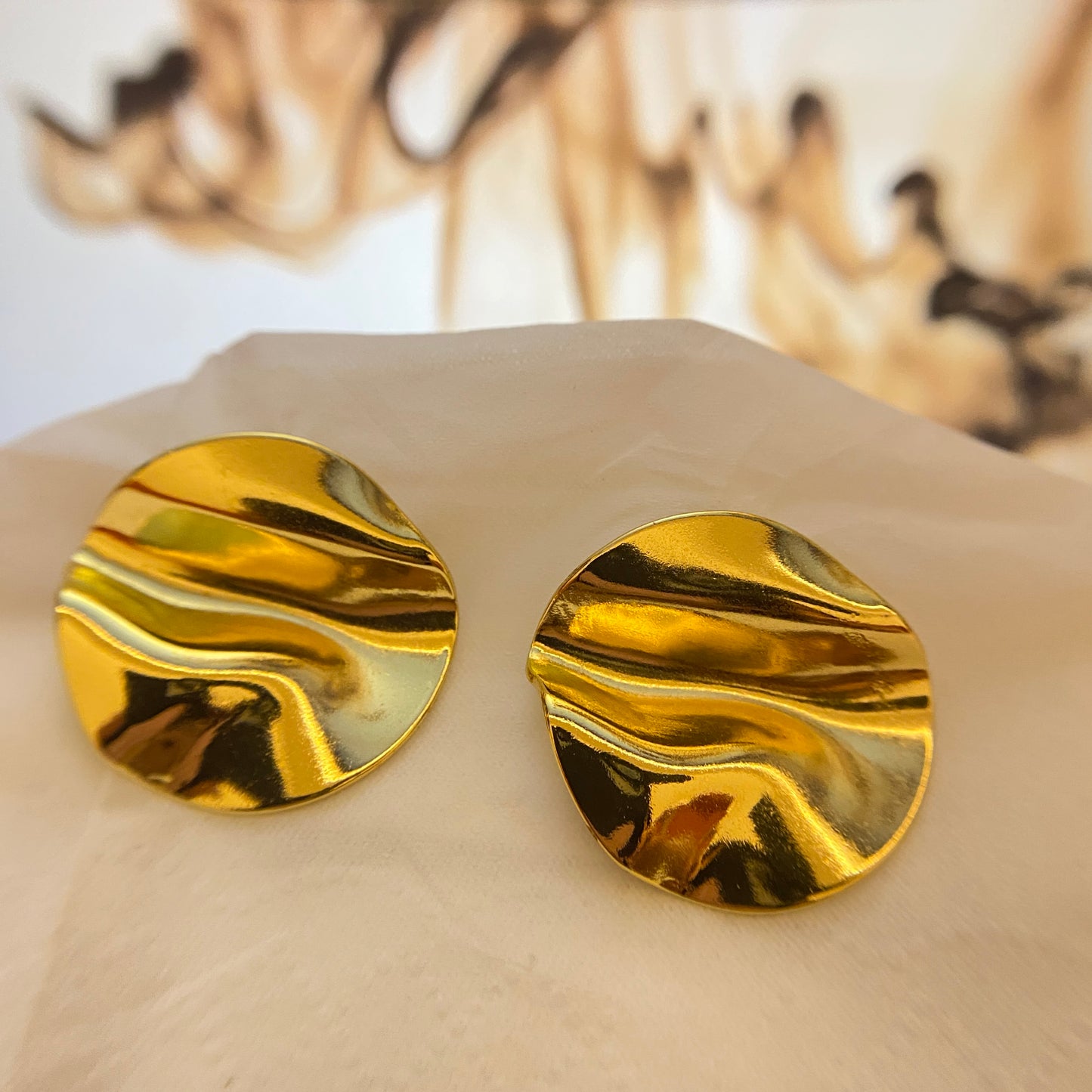 Liquid Disc Earring