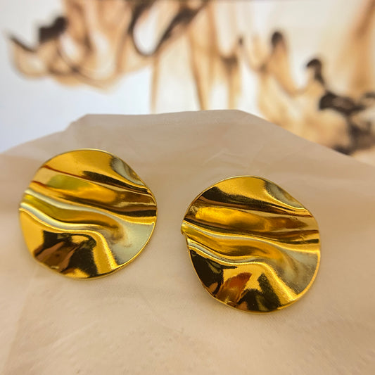 Liquid Disc Earring