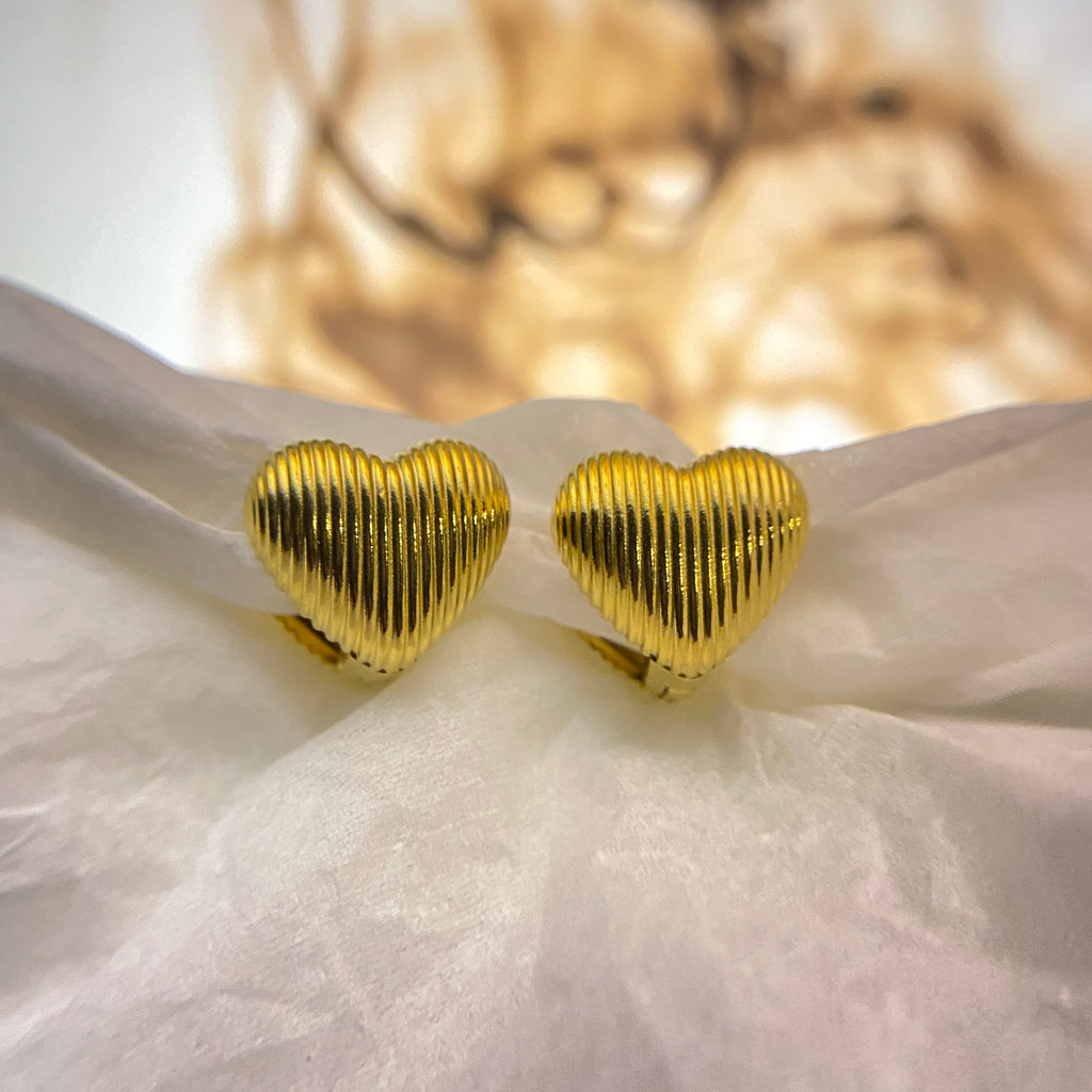 Heart Clip Earrings