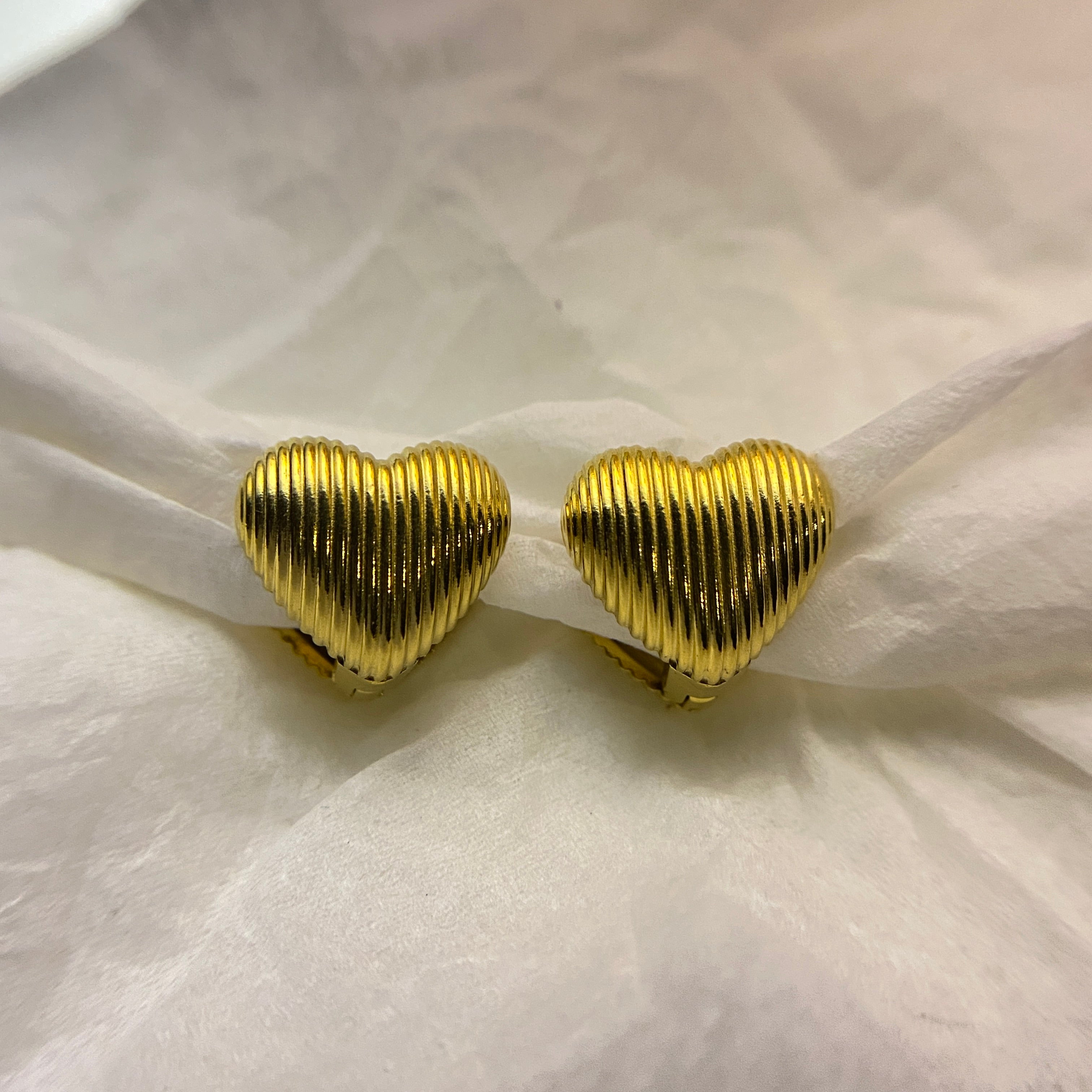 Heart Clip Earrings
