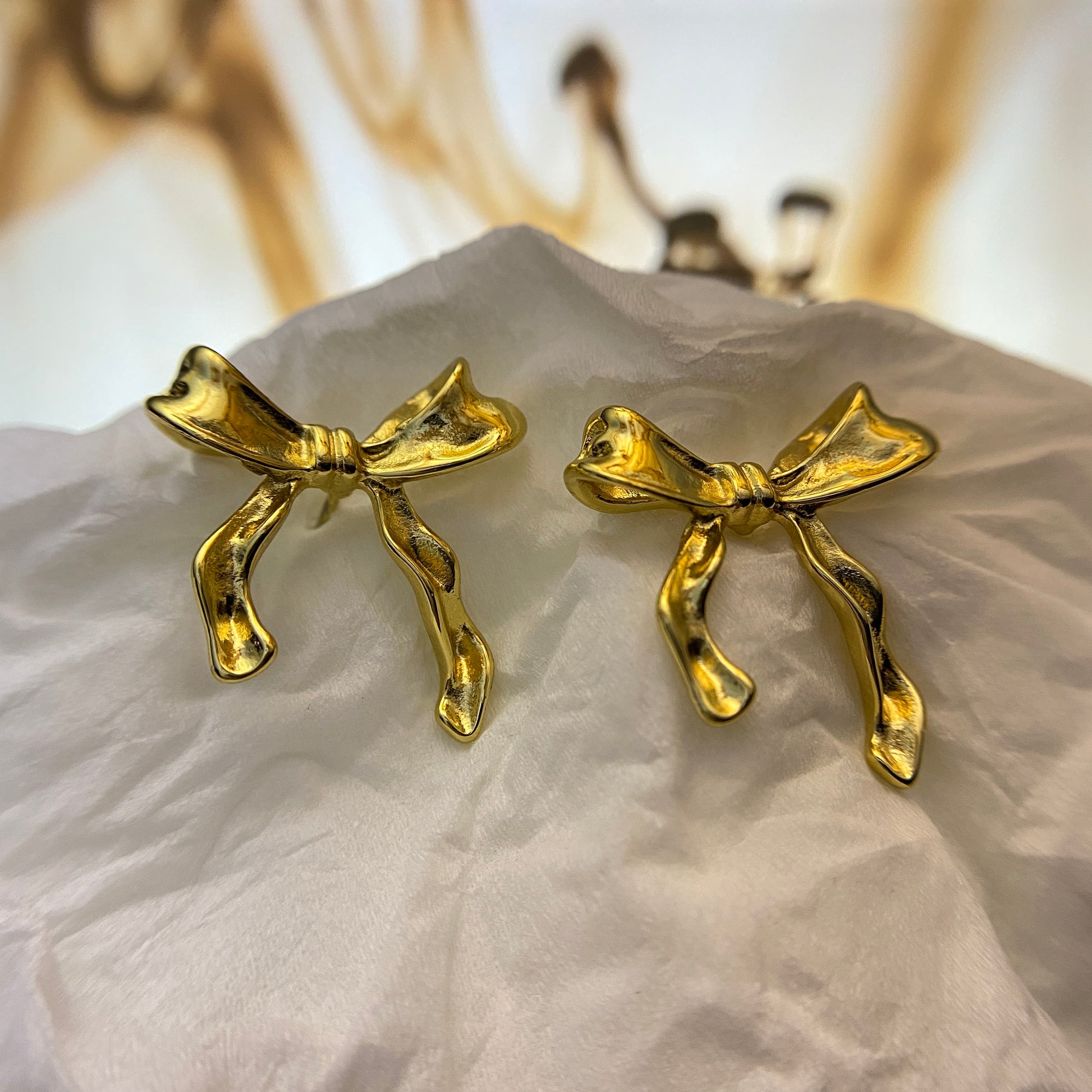 Front view of Tiabow Earrings 