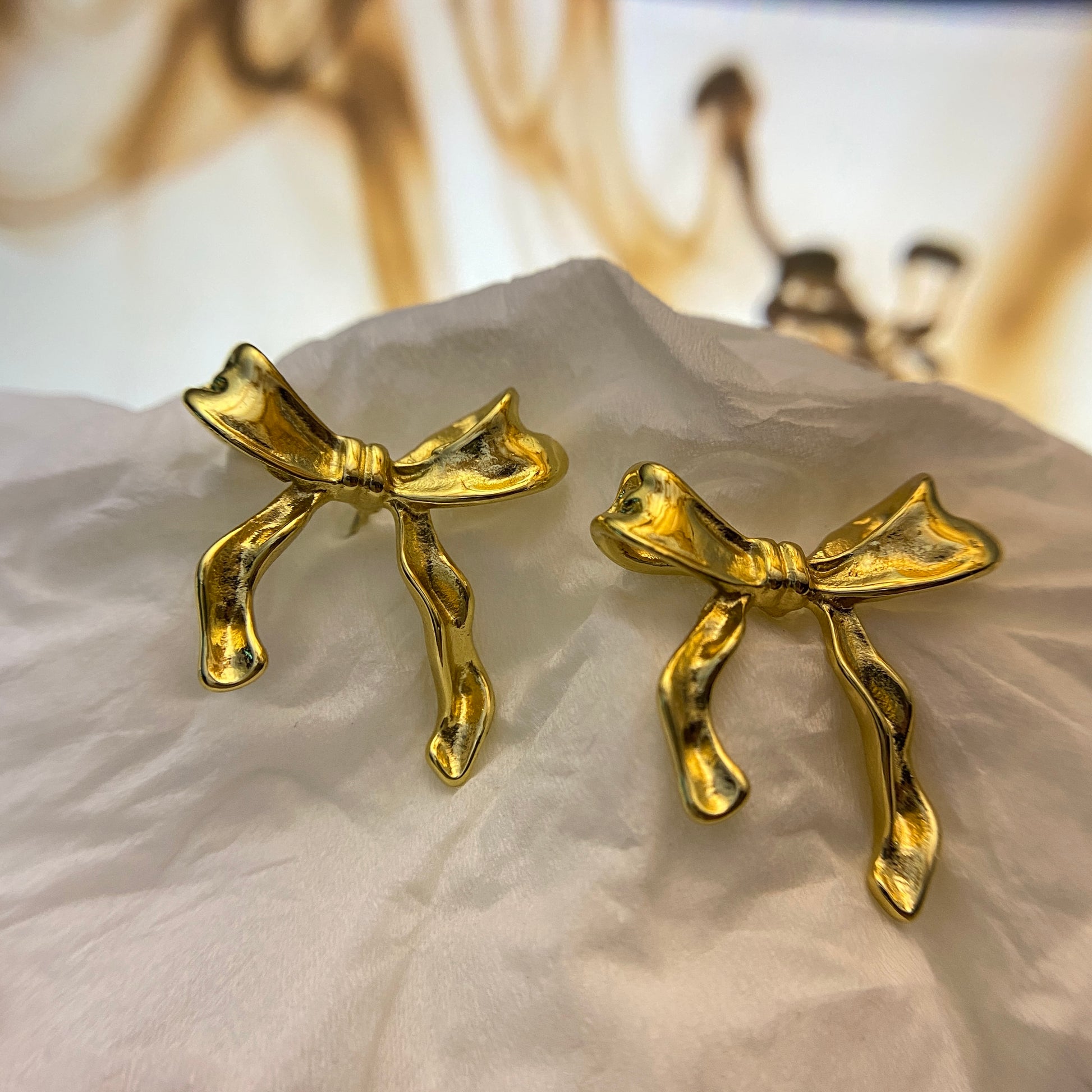 Side view of Tiabow Earrings